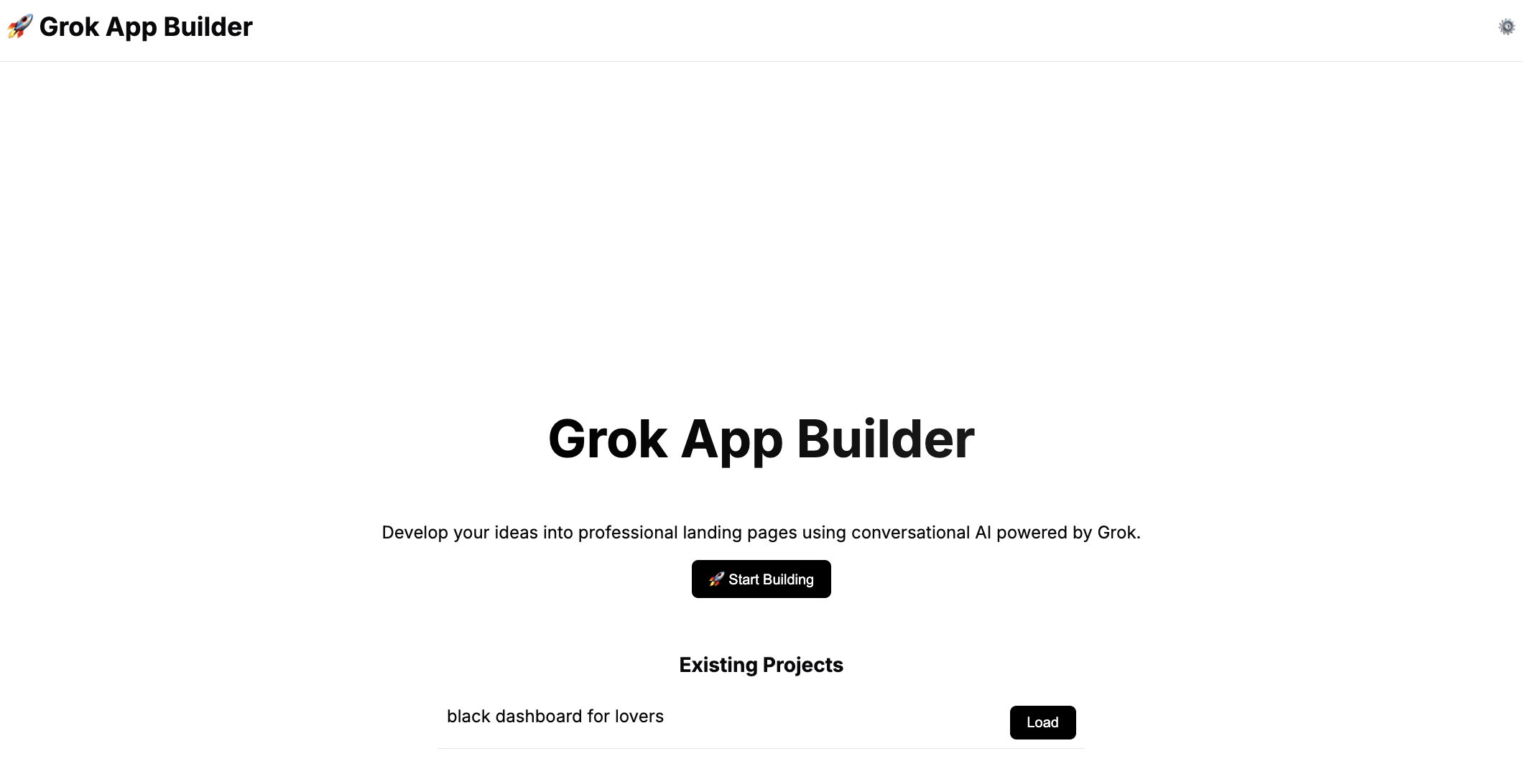 Grok App Builder