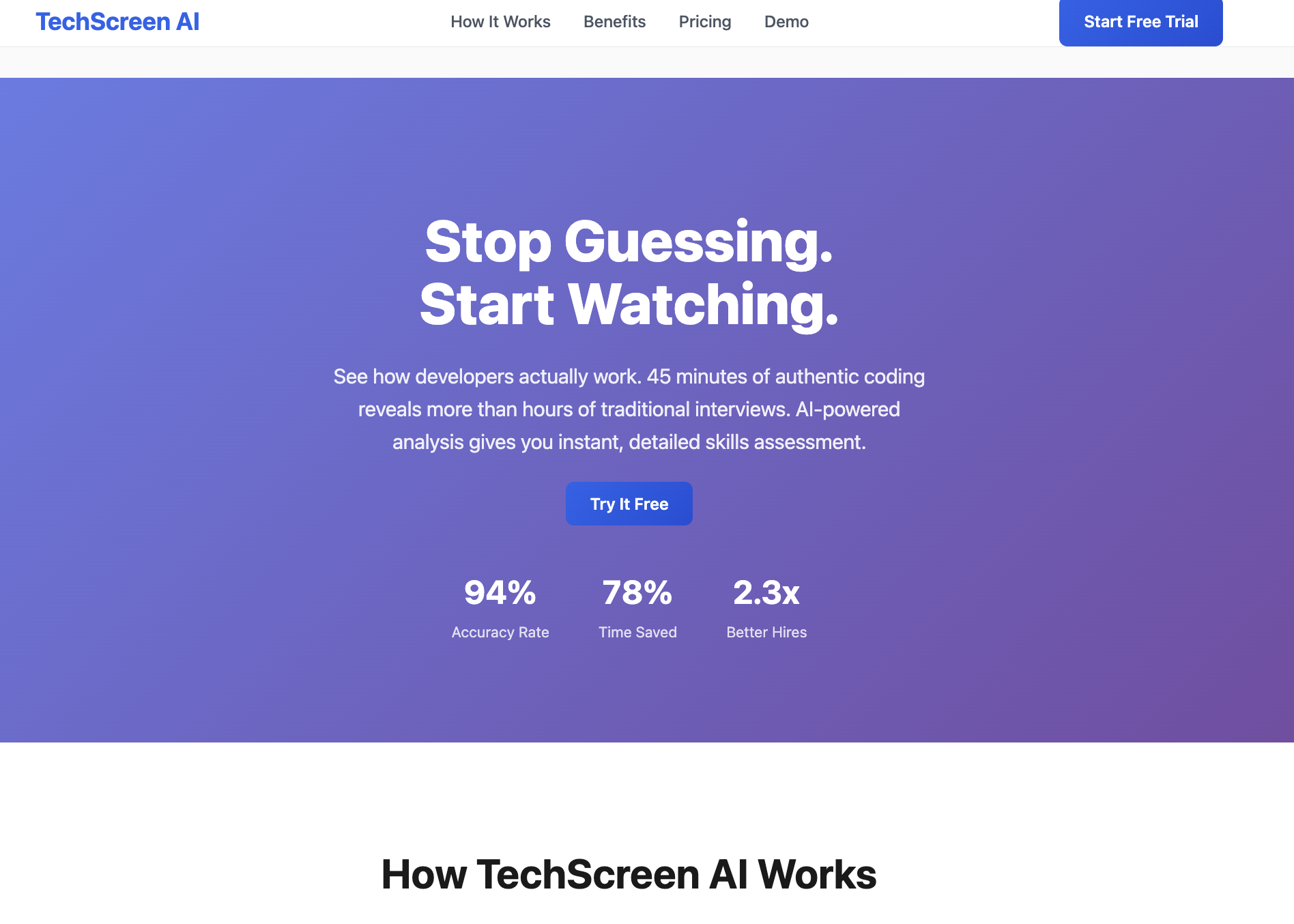 Tech Screen AI